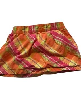 Carter's Yellow Skirt with Bright Plaid Waistband